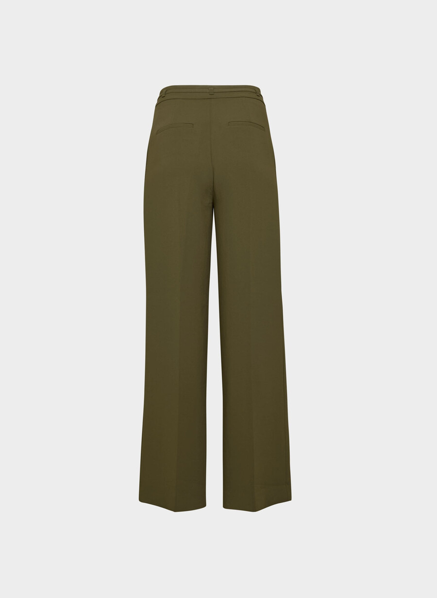 pantaloni monarch - crepette verde privato