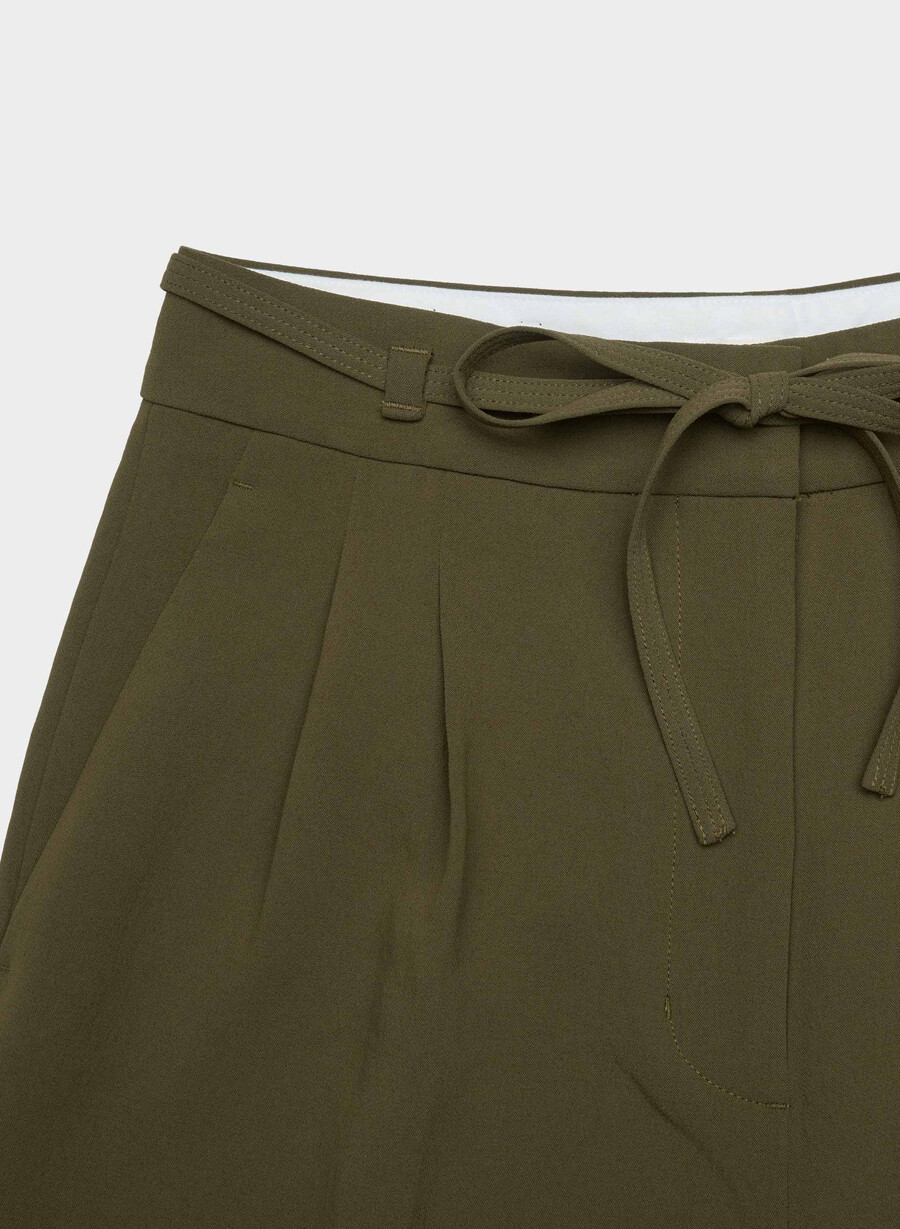 pantaloni monarch - crepette verde privato