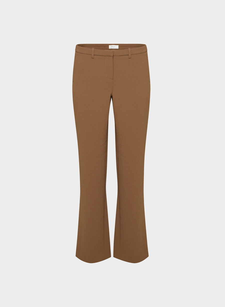 pantaloni strata - crepette marrone cioccolato
