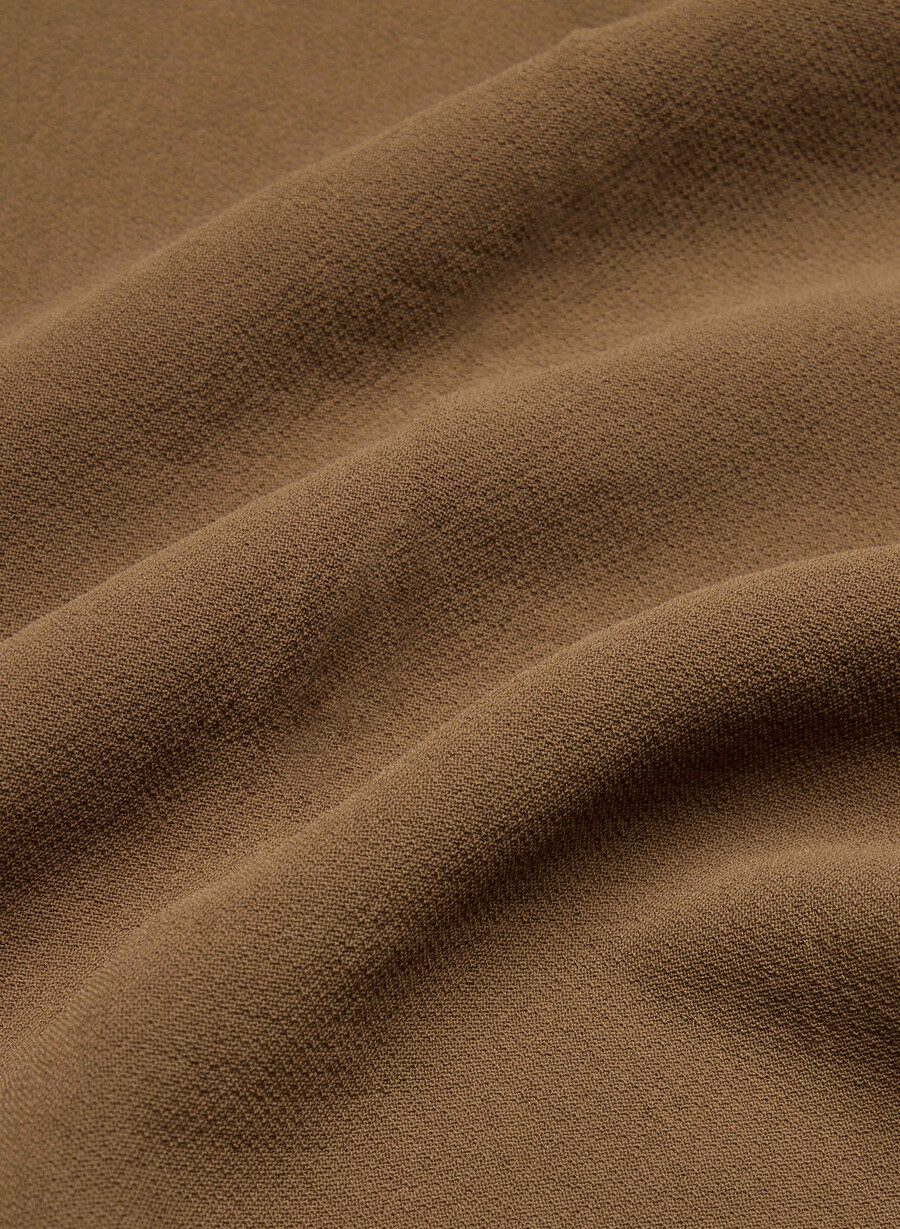 pantaloni portico - crepette marrone cioccolato