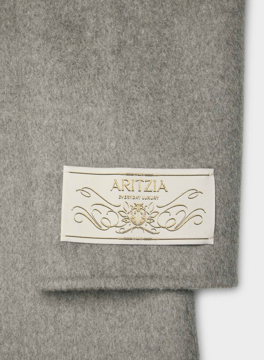 cappotto double-face cocoon - luxe rewool heather matte pearl