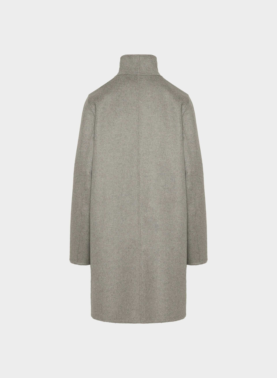 cappotto double-face cocoon - luxe rewool heather matte pearl