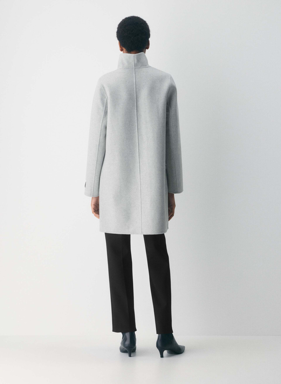 cappotto double-face cocoon - luxe rewool heather chrome