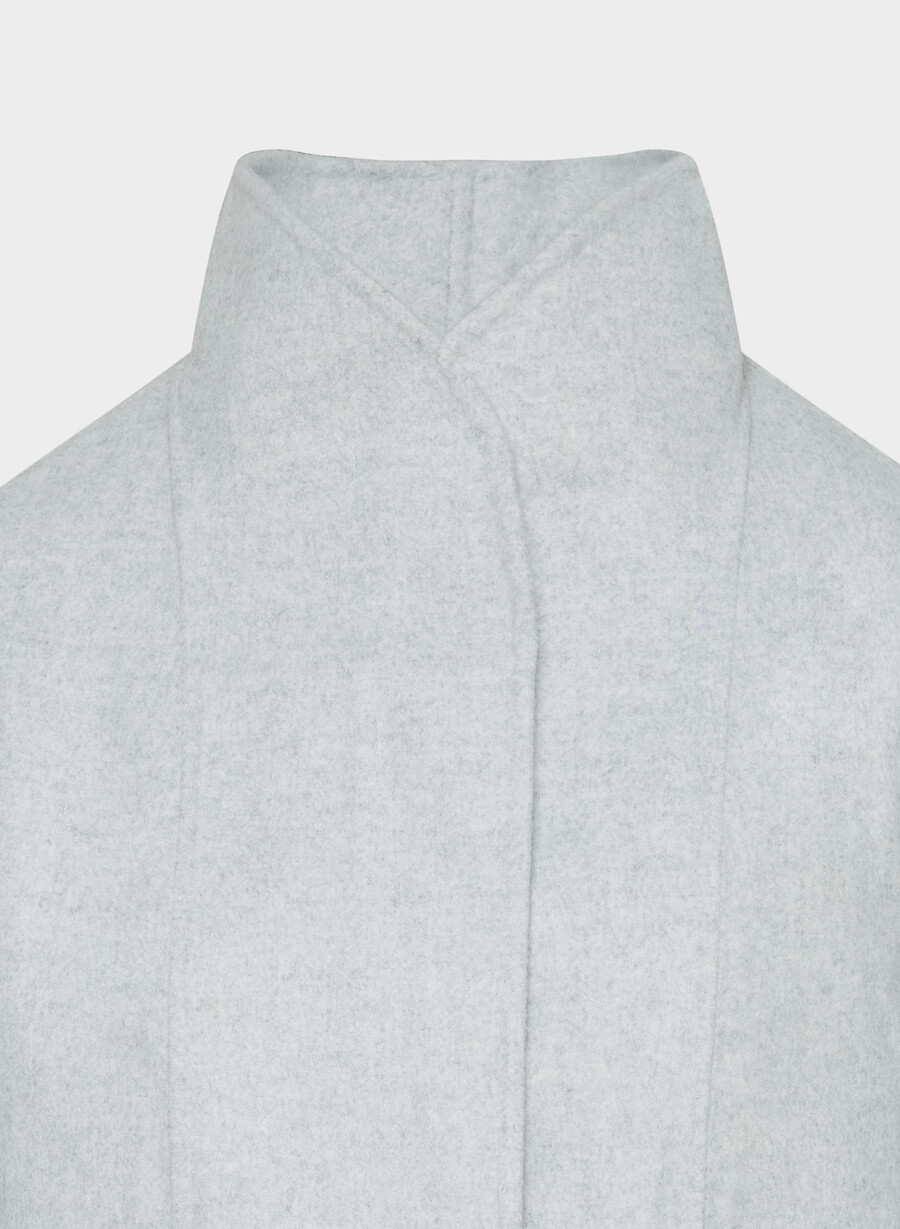 cappotto double-face cocoon - luxe rewool heather chrome