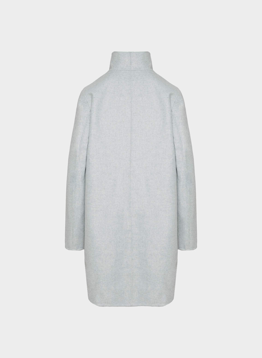 cappotto double-face cocoon - luxe rewool heather chrome