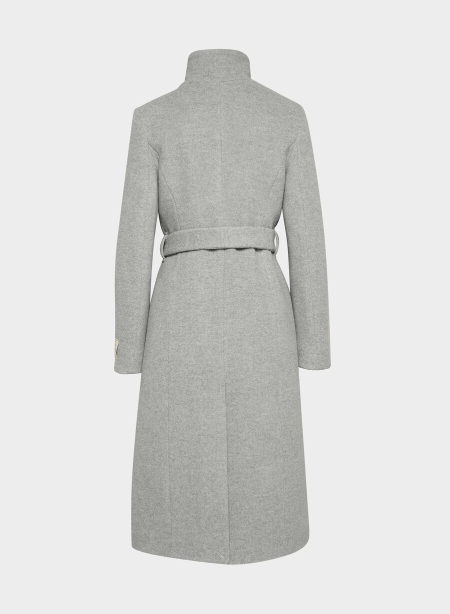 cappotto lungo connor - morbido cashmere di lana e carbone