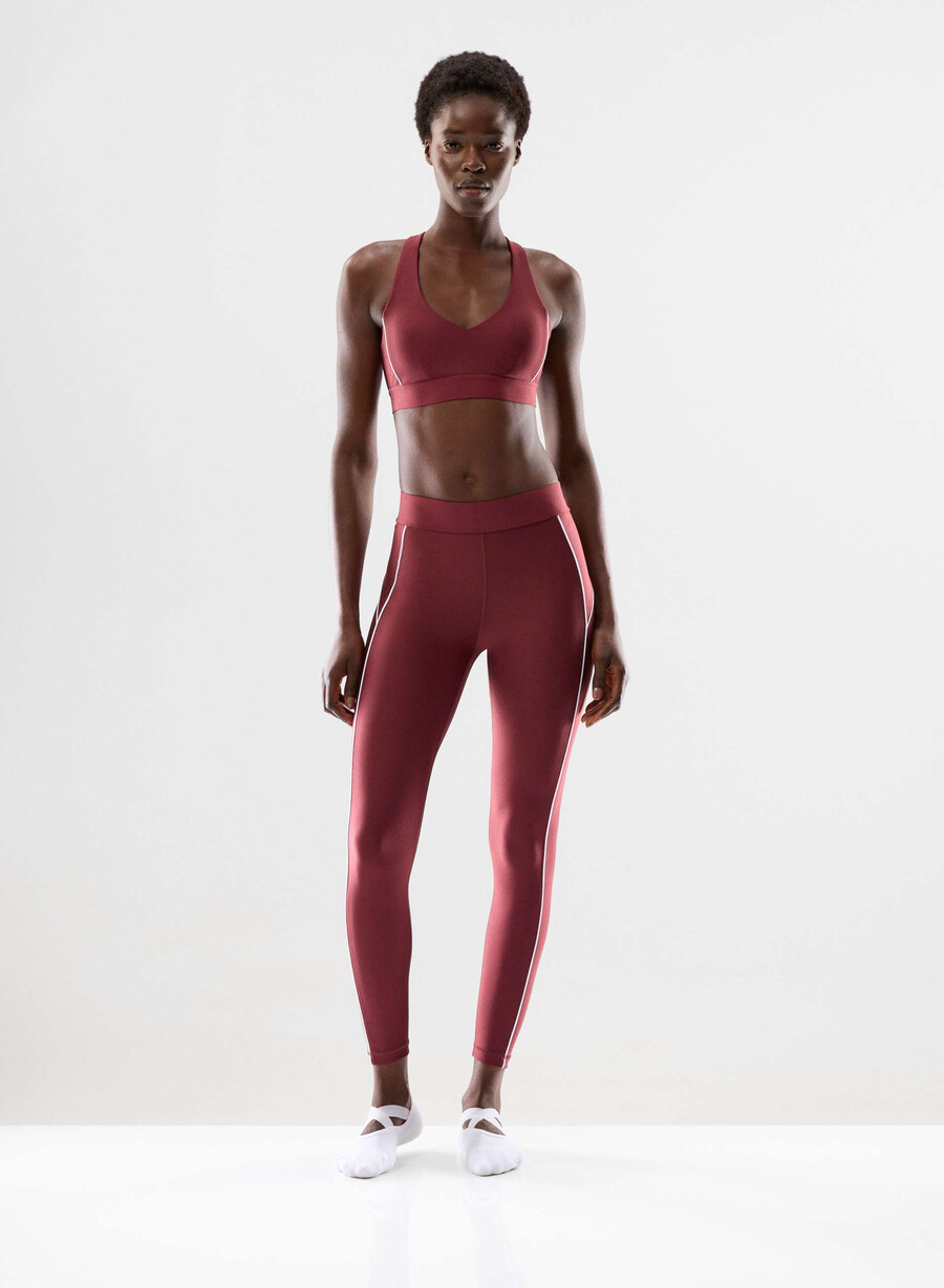 reggiseno sportivo glotone hustle cordovan bianco brillante