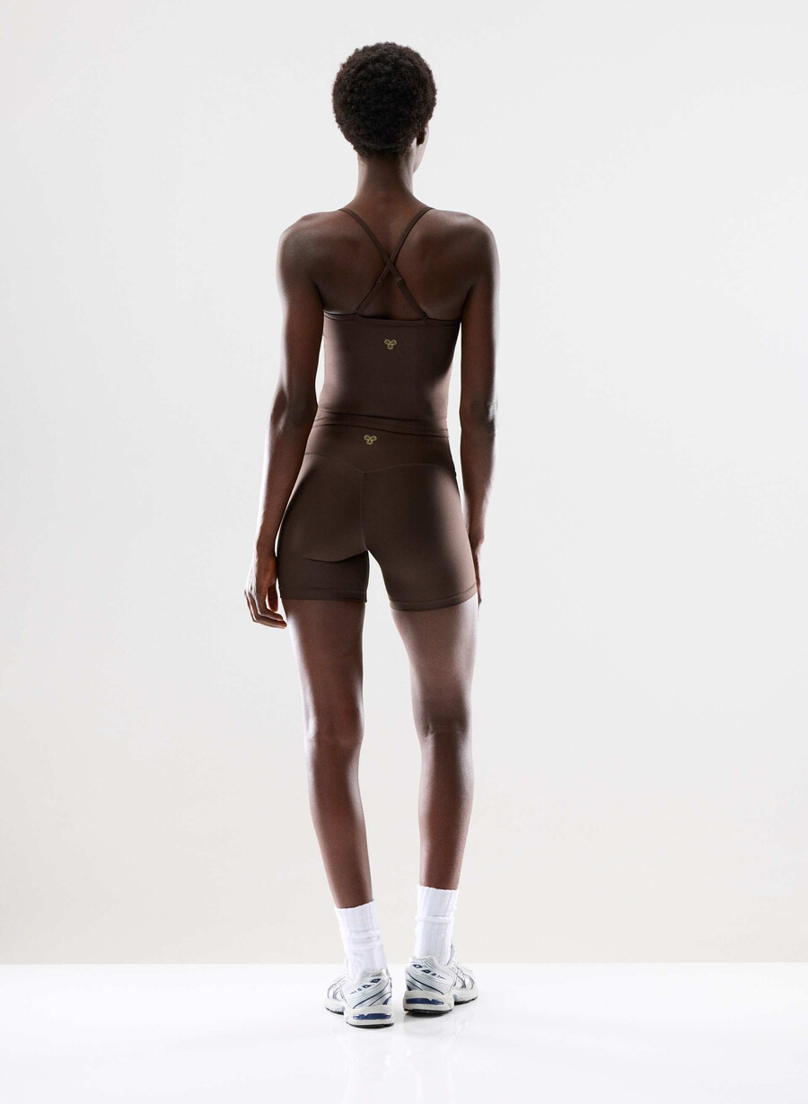 glotone cheeky infinite hi-rise 5 short marrone mocha ricco