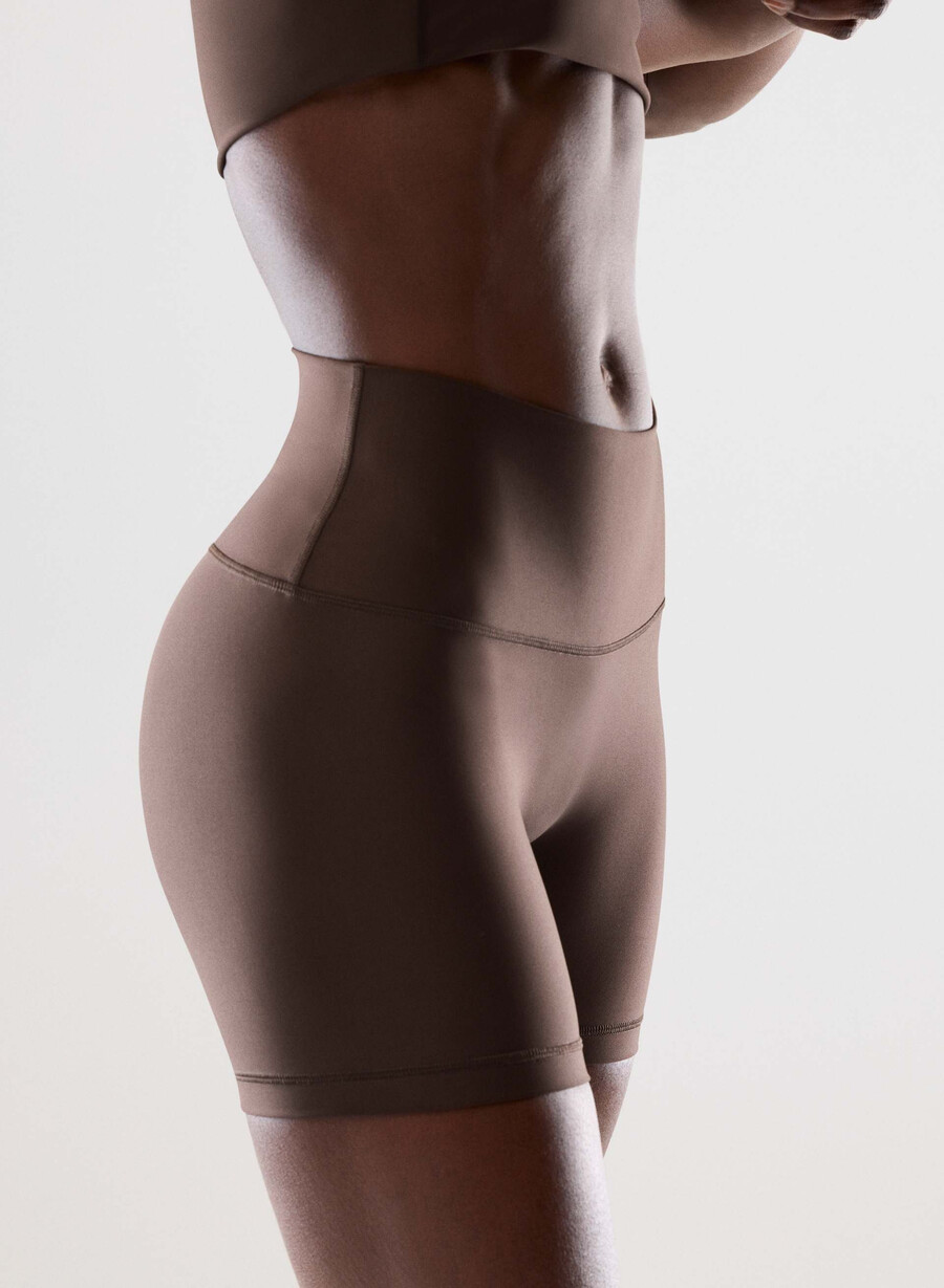 glotone cheeky infinite hi-rise 5 short marrone mocha ricco
