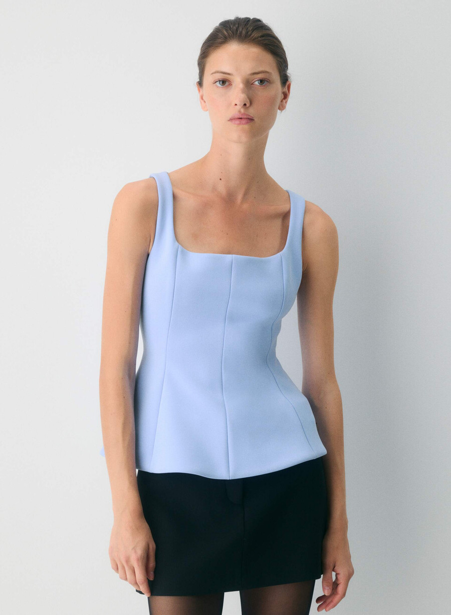 top figureknit mansion dayflower blue