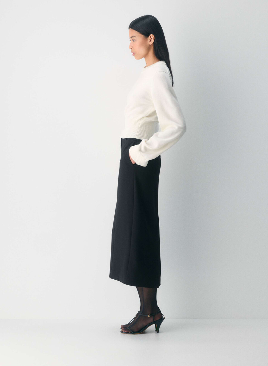 maglione in lana merino byline light birch