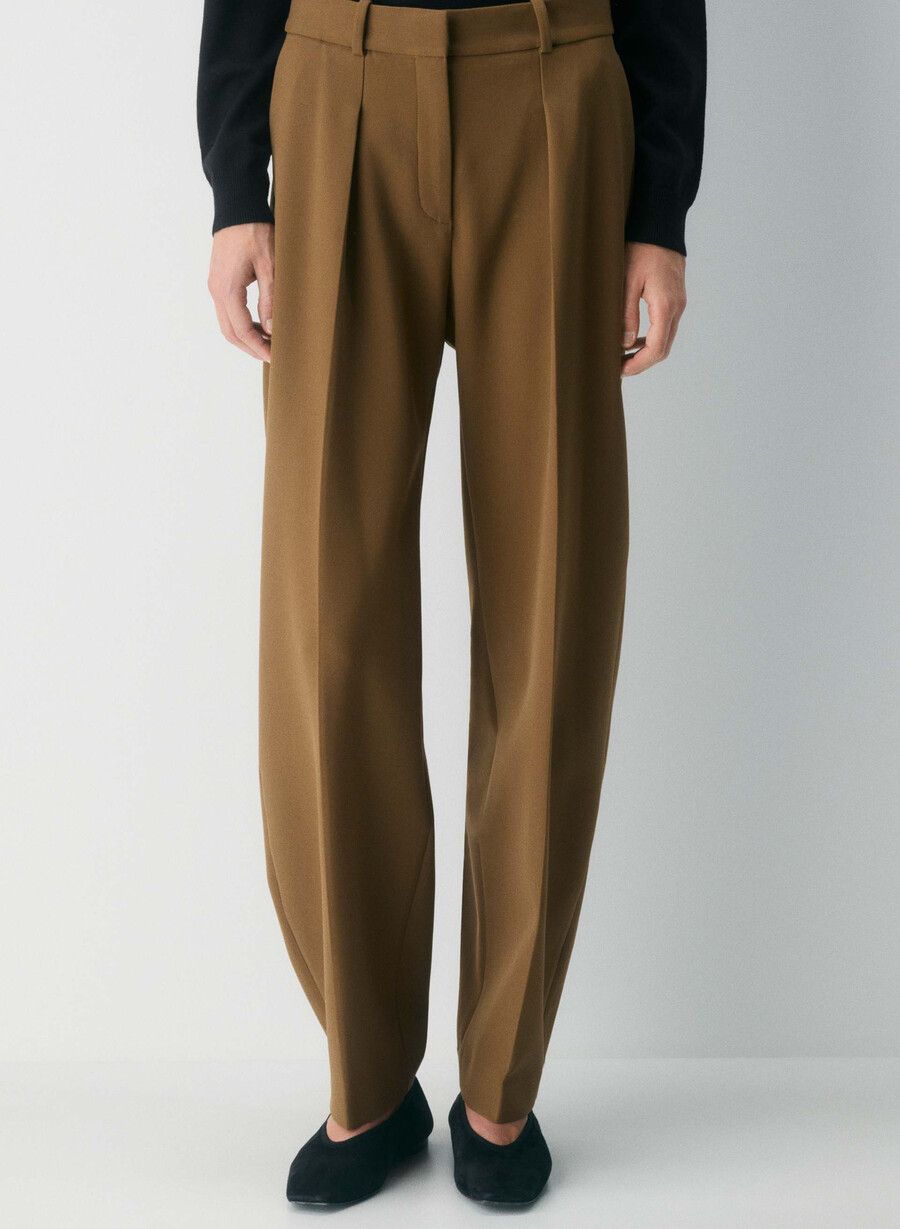 dial pant - ressential cello brown
