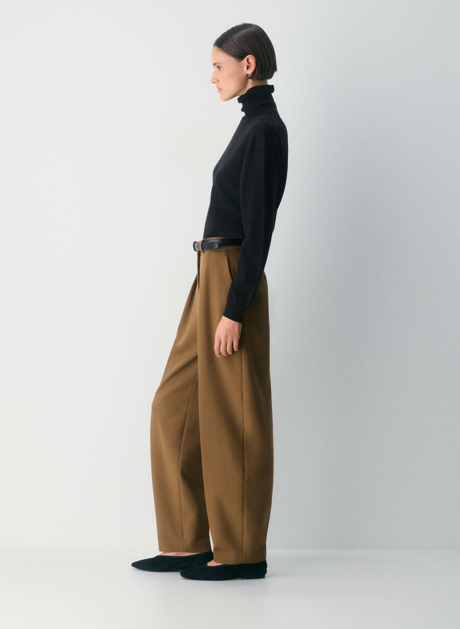 dial pant - ressential cello brown