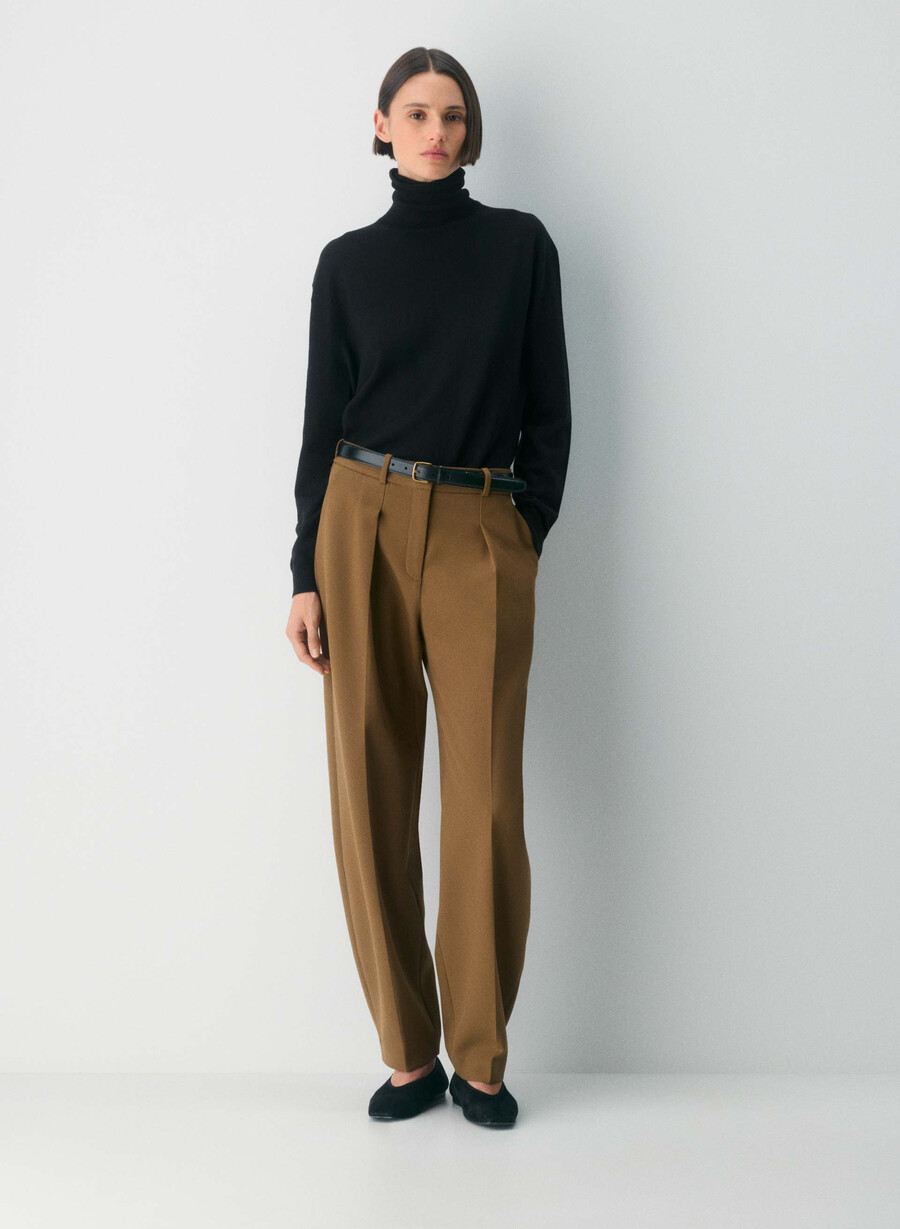 dial pant - ressential cello brown