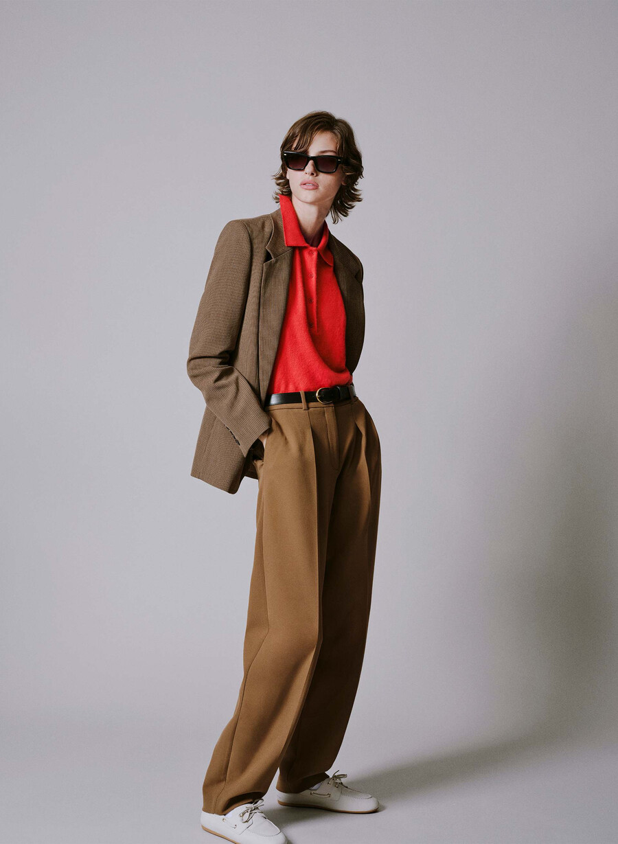 dial pant - ressential cello brown