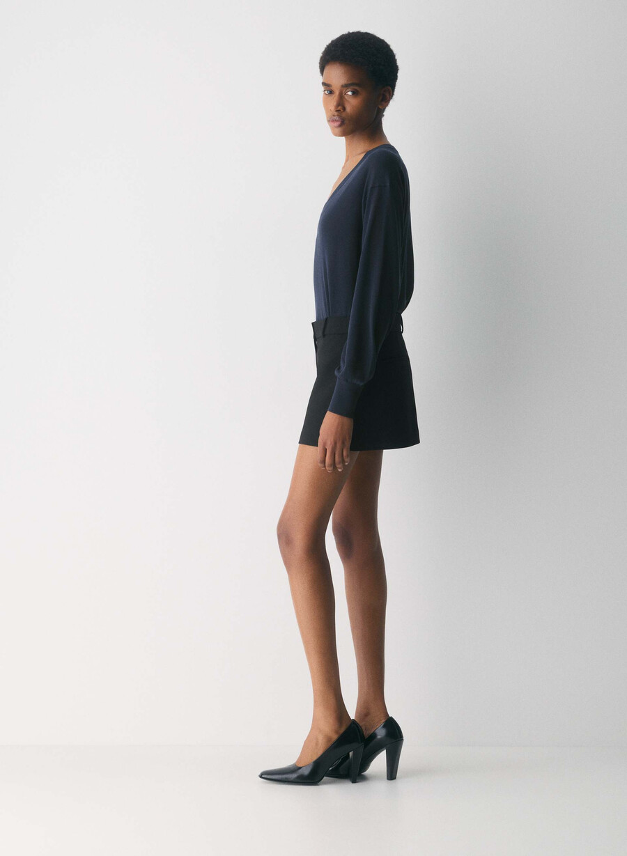 chisel micro skort - ressential black