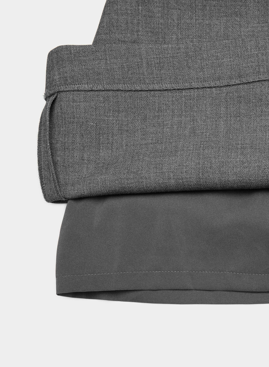 chisel micro skort - ressential heather charcoal