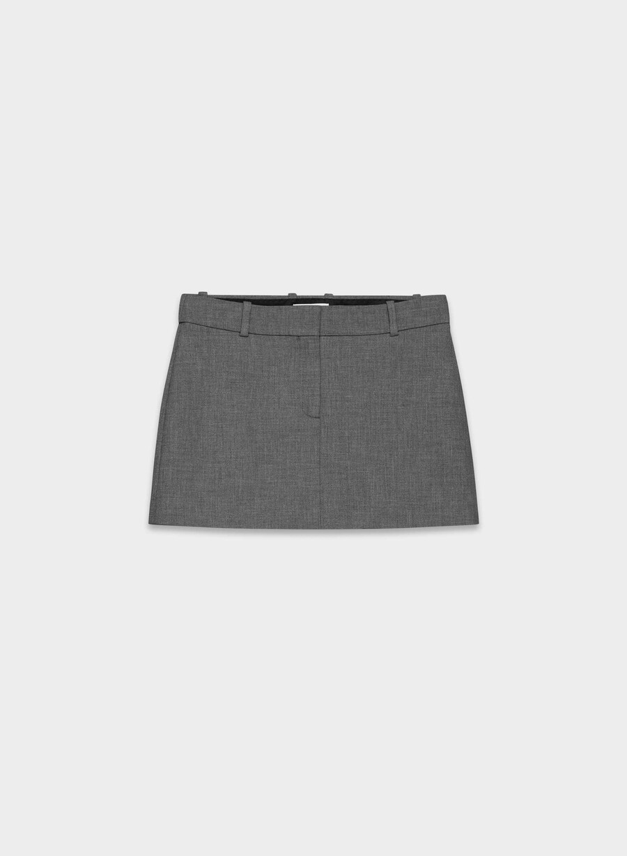chisel micro skort - ressential heather charcoal
