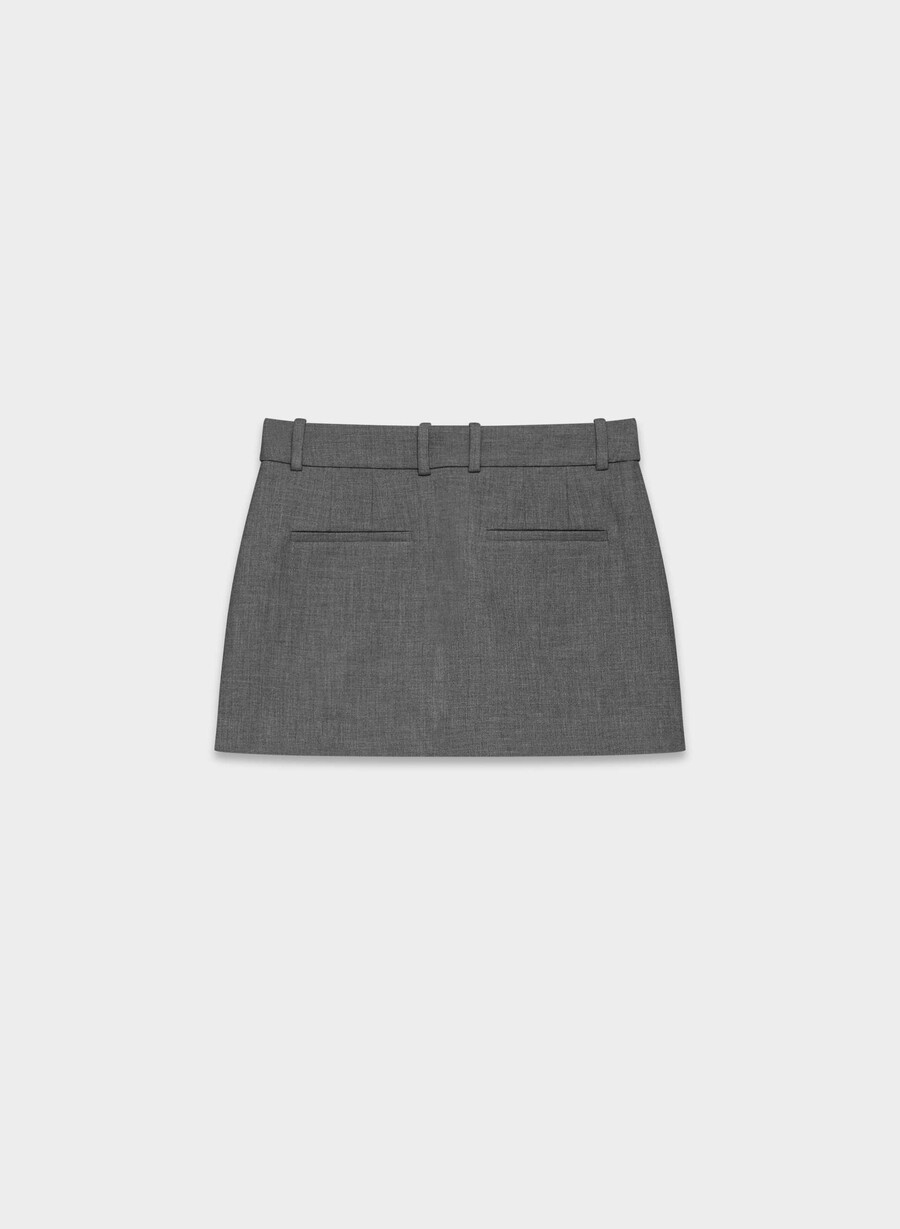 chisel micro skort - ressential heather charcoal