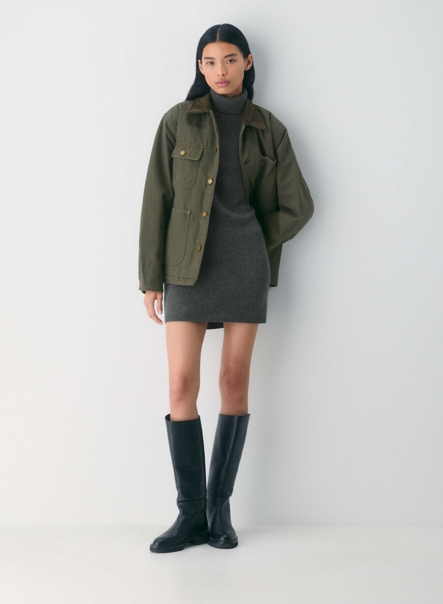 abito in lana e cashmere delle fiandre colore antracite melange