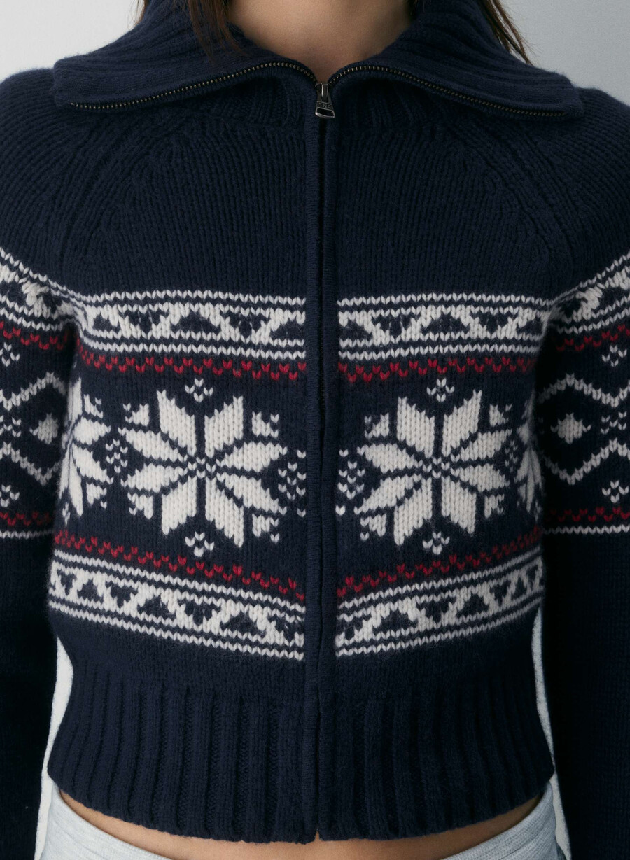 felpa con zip ambient admiralwhisper wht