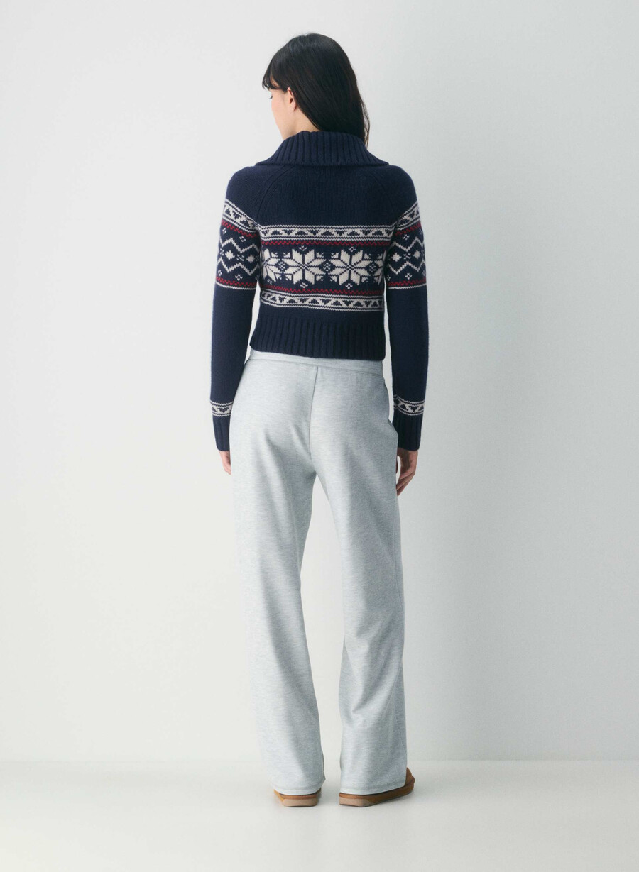 felpa con zip ambient admiralwhisper wht