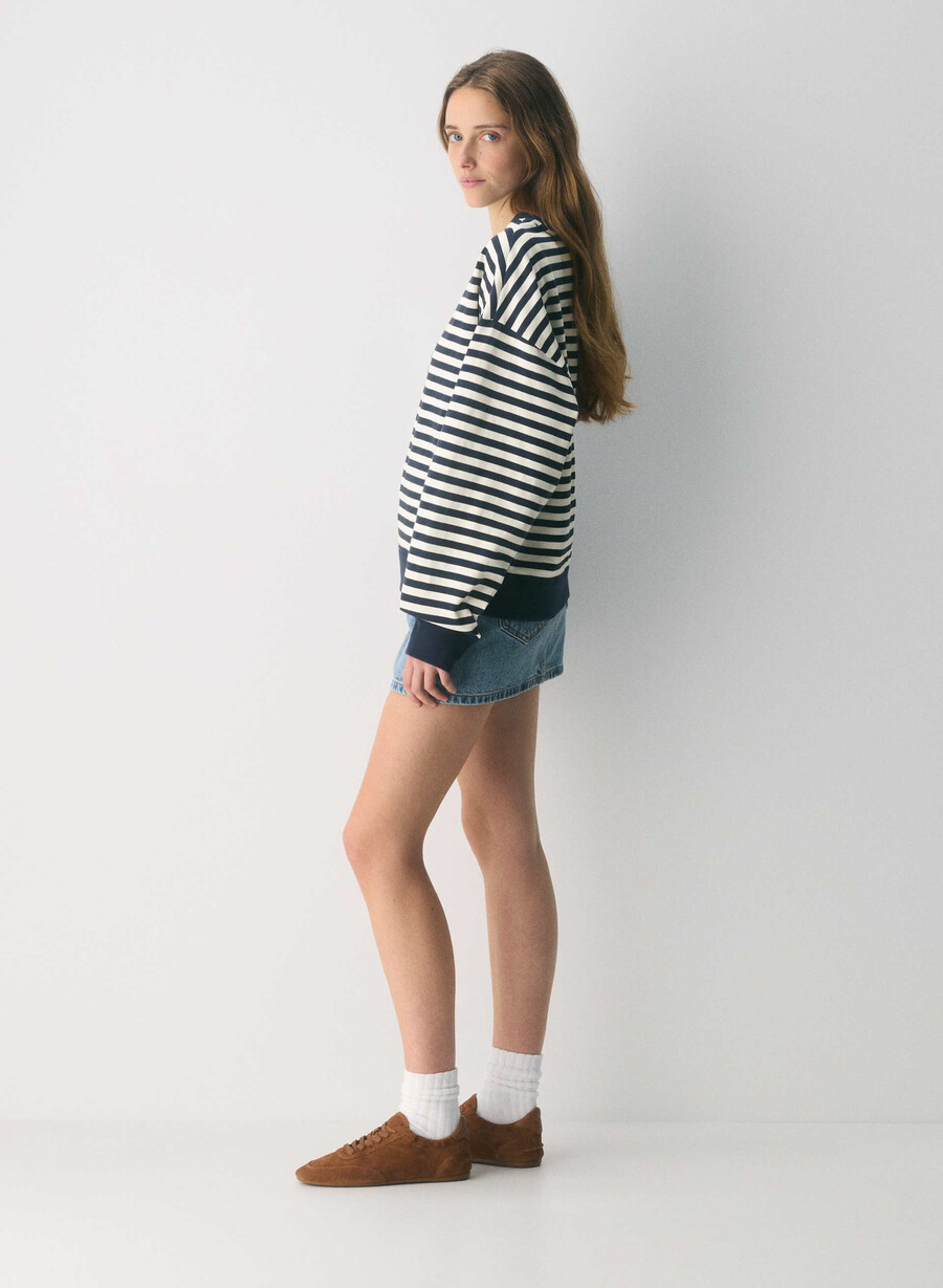 maglia a maniche lunghe mighty cotton wicket lt birch admiral