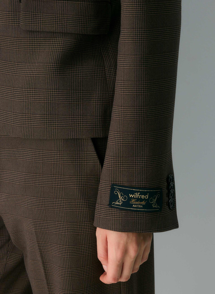 blazer etiquette - twill merle chk cl tph chr