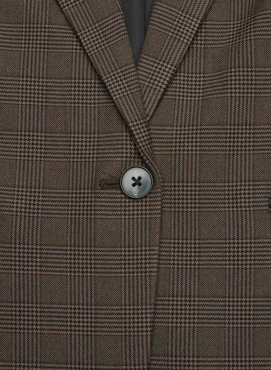 blazer etiquette - twill merle chk cl tph chr