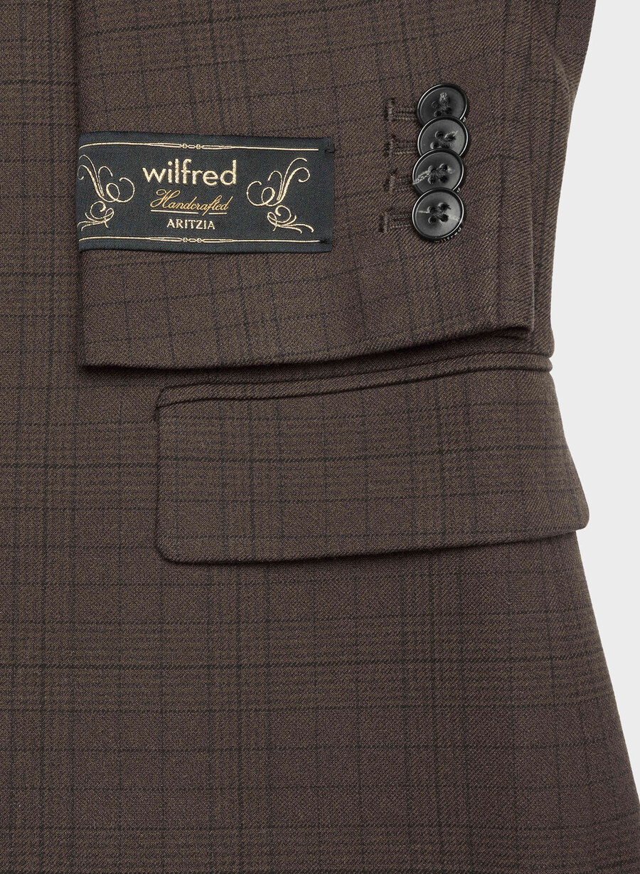 blazer etiquette - twill sanford chk rm brblk