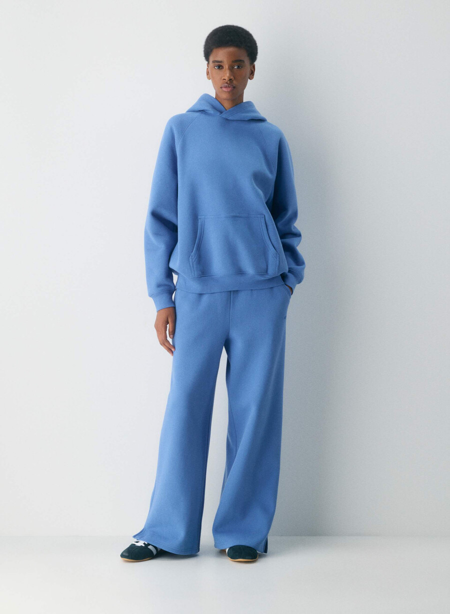 pantaloni da tuta con fascia mega cozy sweatfleece french blue