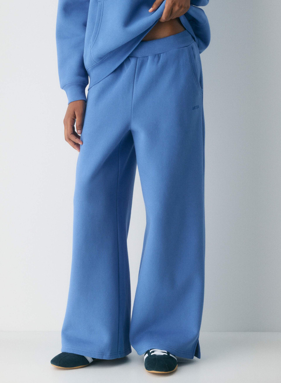 pantaloni da tuta con fascia mega cozy sweatfleece french blue