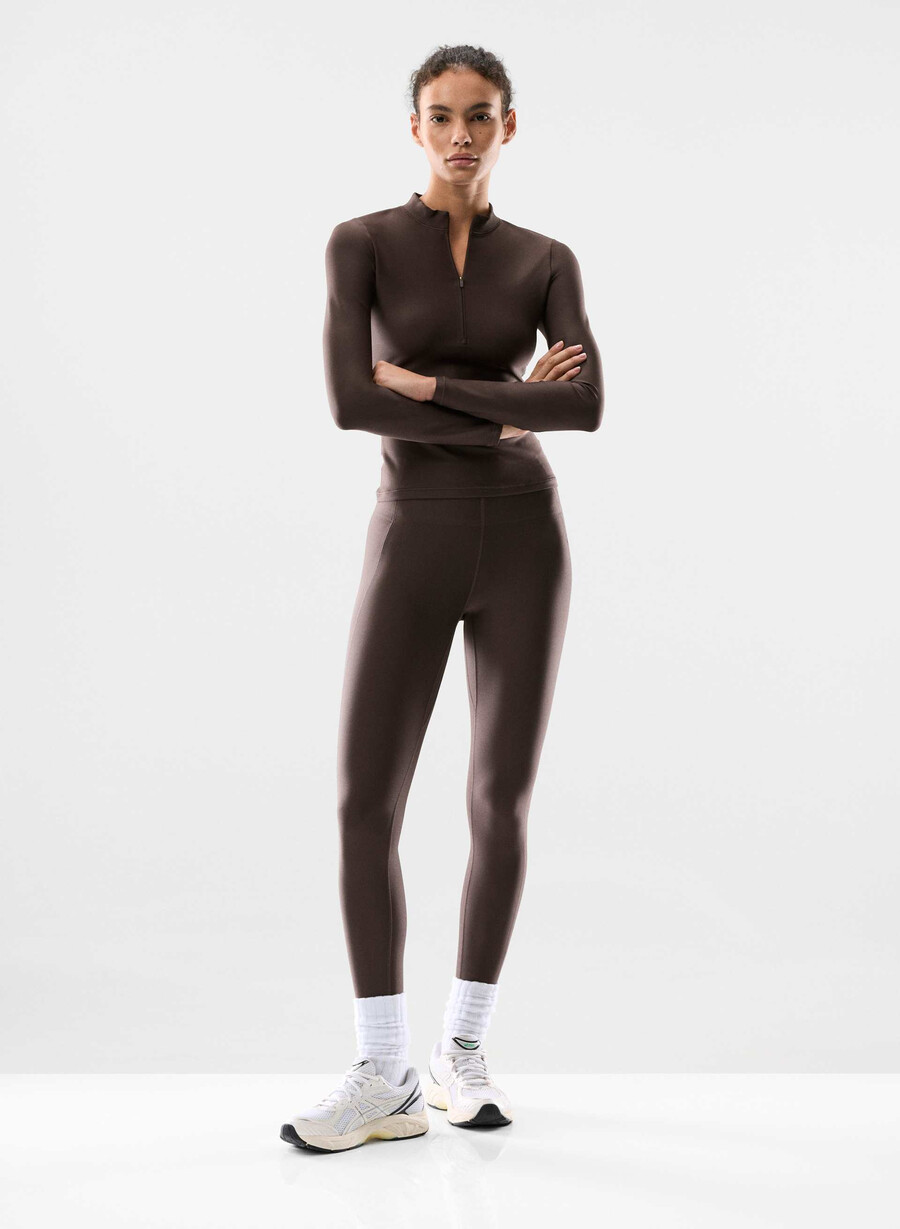 leggings glotone horizon hi-rise 26 marrone mocha ricco