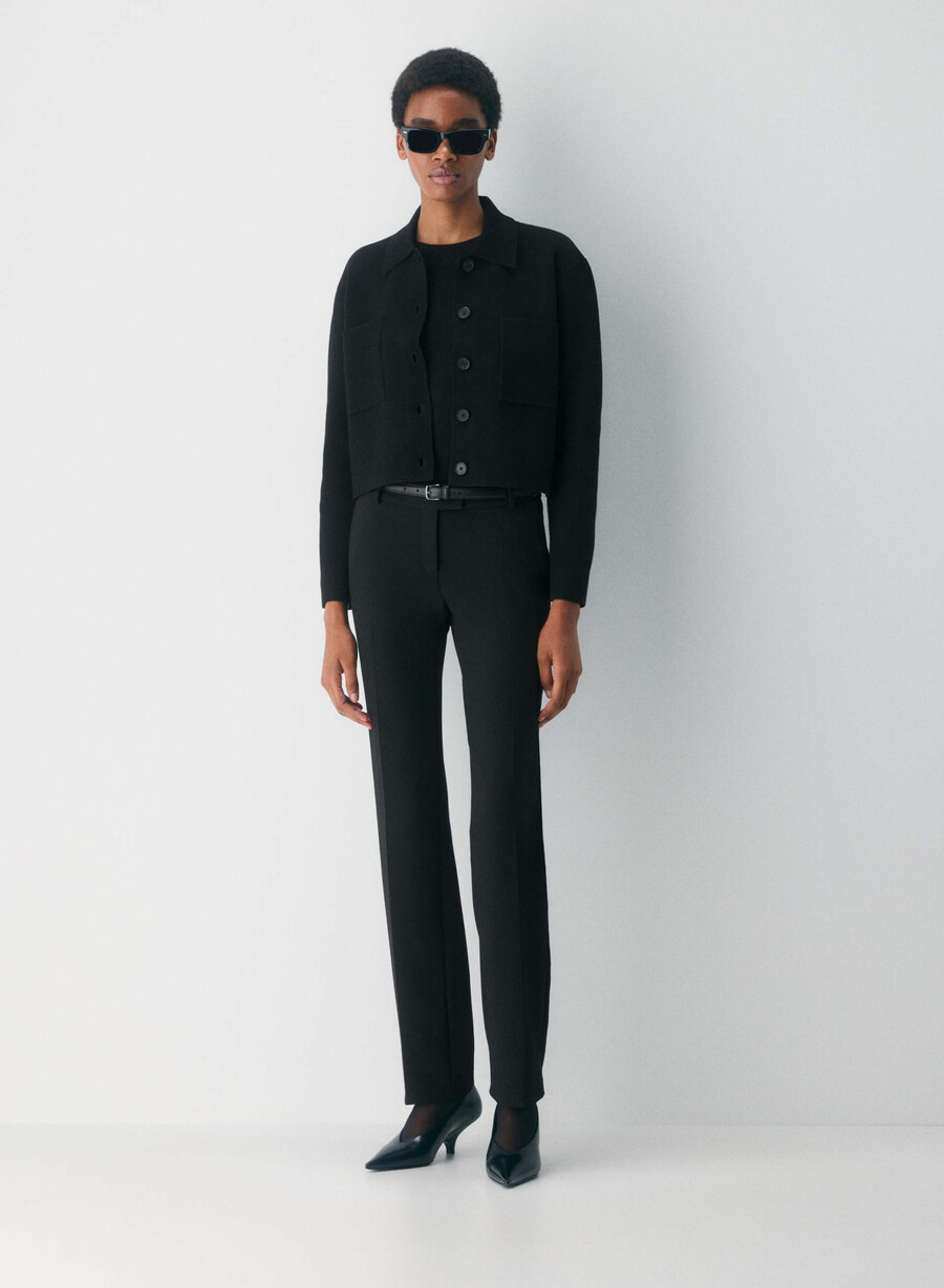 maglione society waist nero