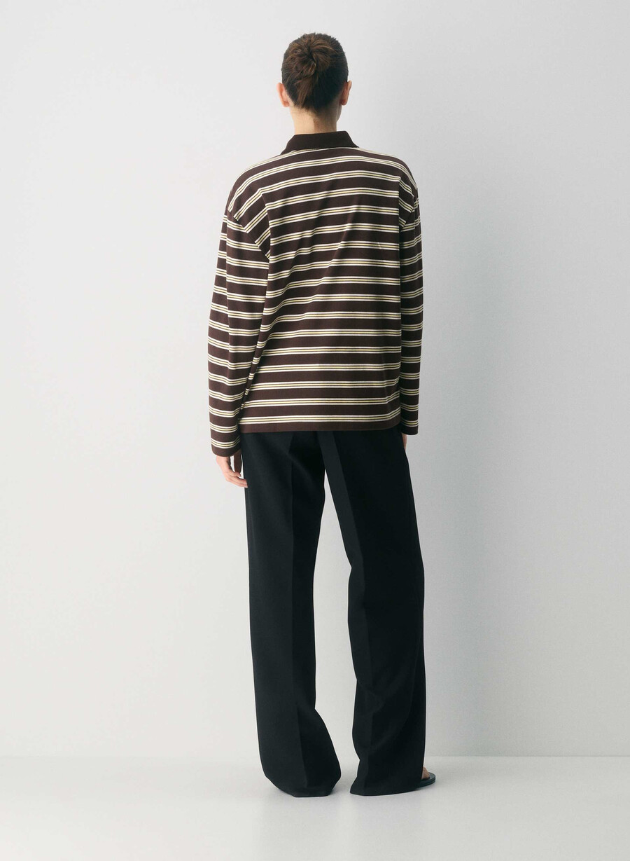 maglia a maniche lunghe eton in cotone interlock rchmchbrwn lemonade
