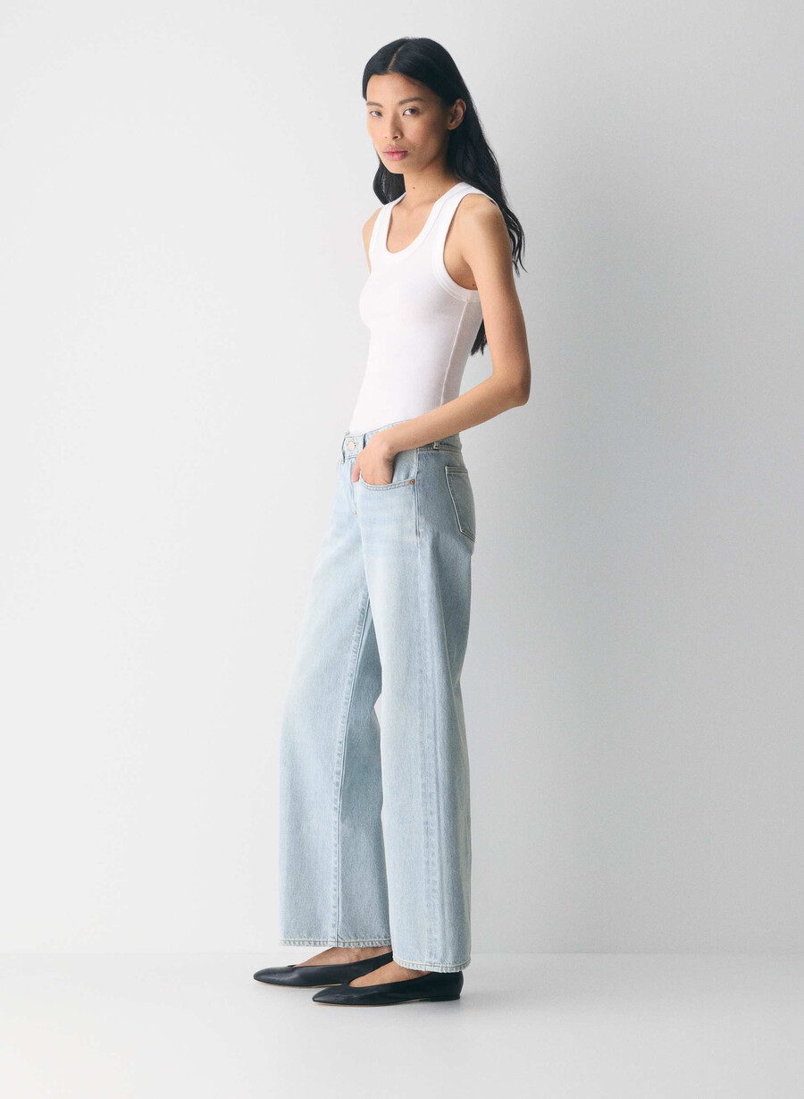 denim forum jeans baggy super a vita bassa anni 90 15 anni brl thr blu