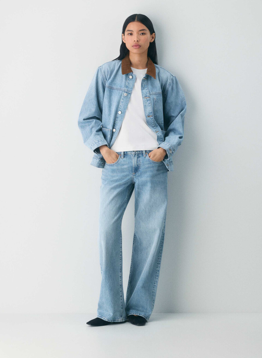 denim forum jeans baggy super a vita bassa anni 90 7 anni bleu taboo