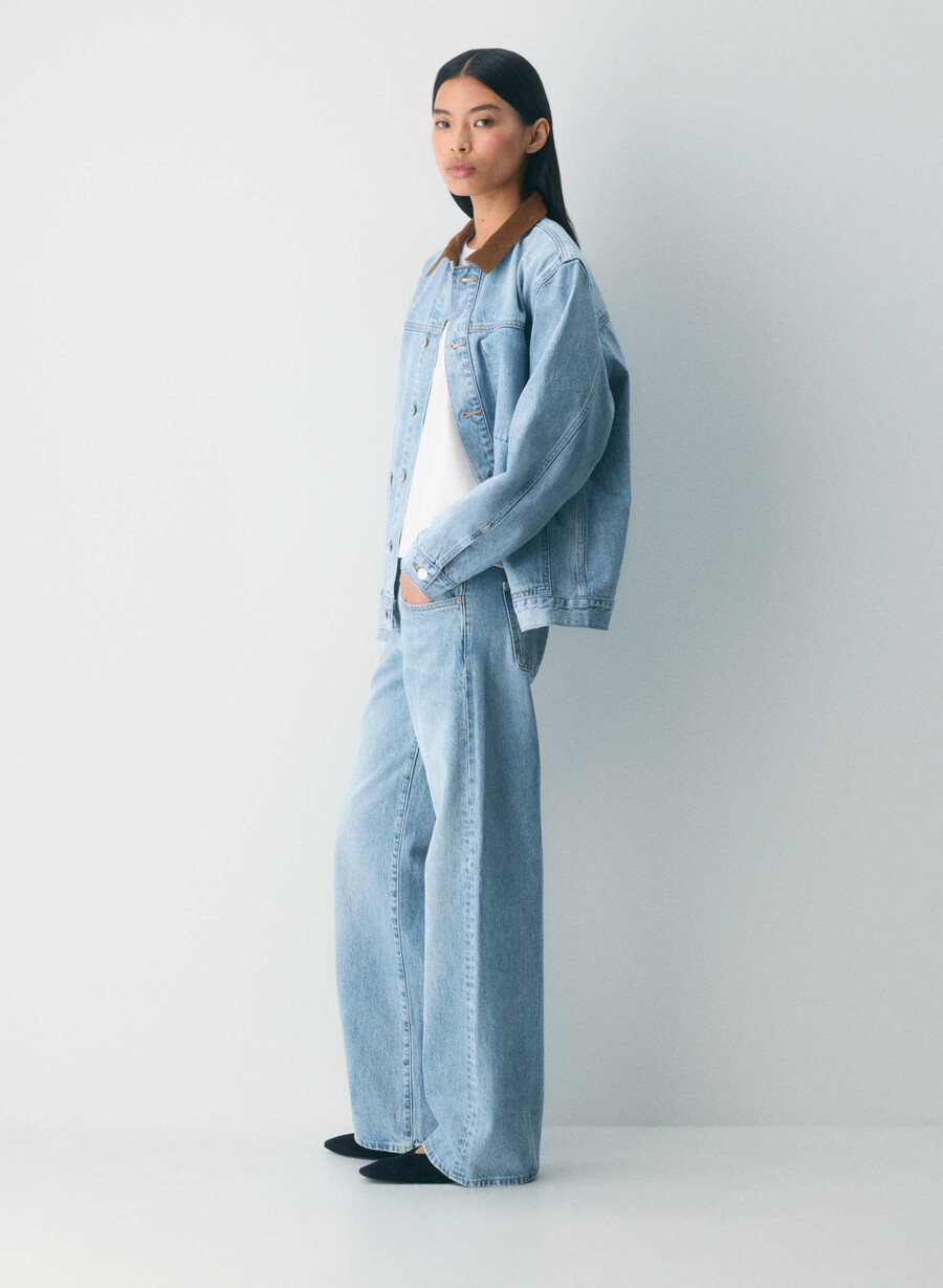 denim forum jeans baggy super a vita bassa anni 90 7 anni bleu taboo