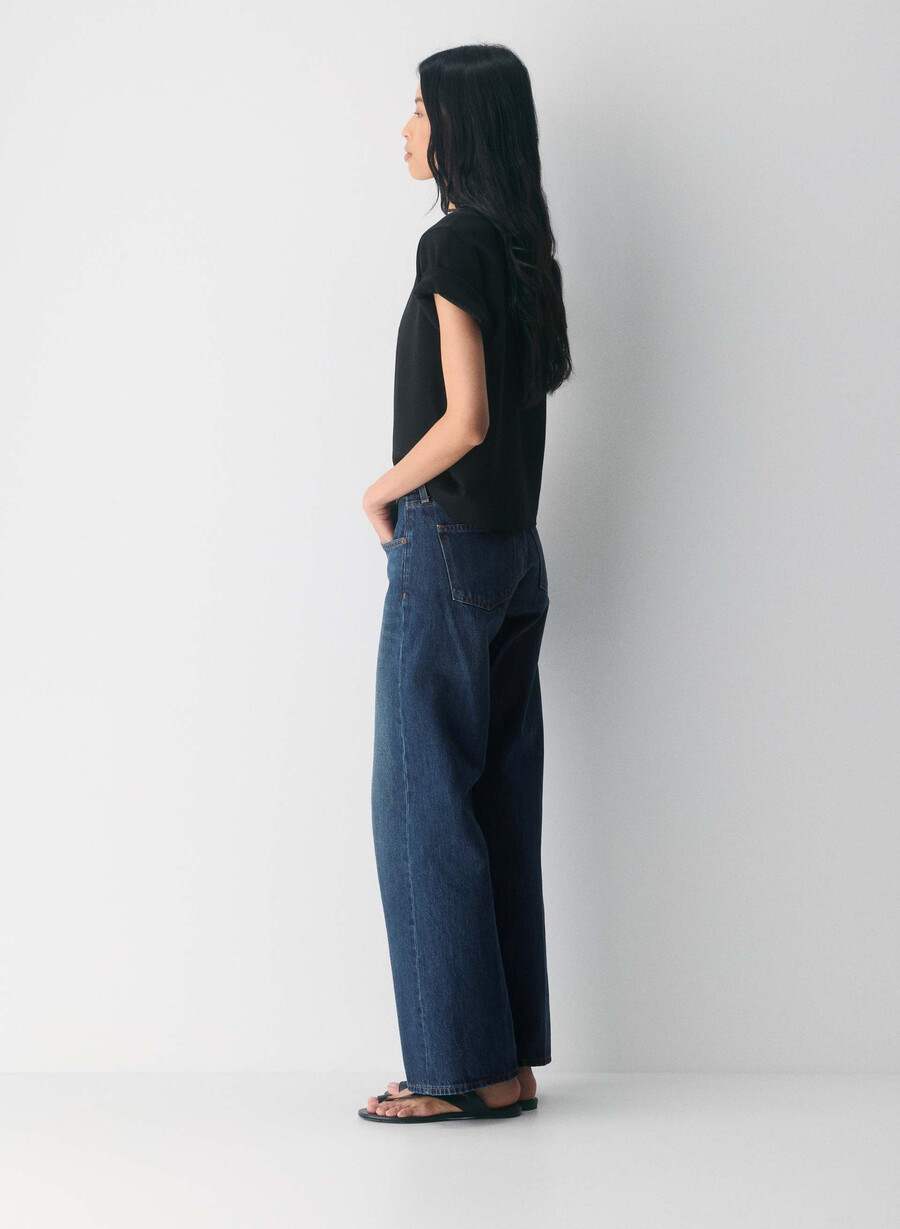forum denim i jeans baggy super a vita bassa degli anni 90 sono di color blu scuro