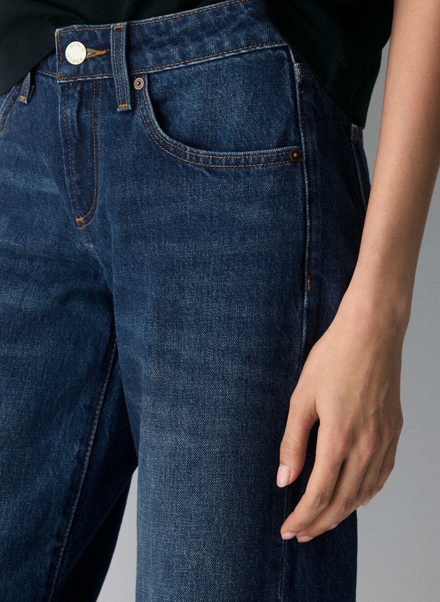 forum denim i jeans baggy super a vita bassa degli anni 90 sono di color blu scuro
