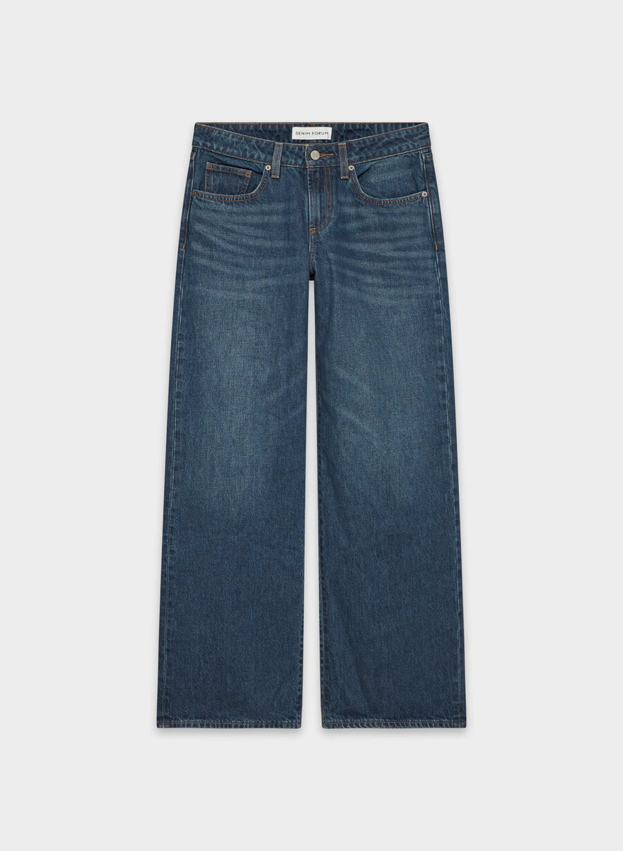 forum denim i jeans baggy super a vita bassa degli anni 90 sono di color blu scuro