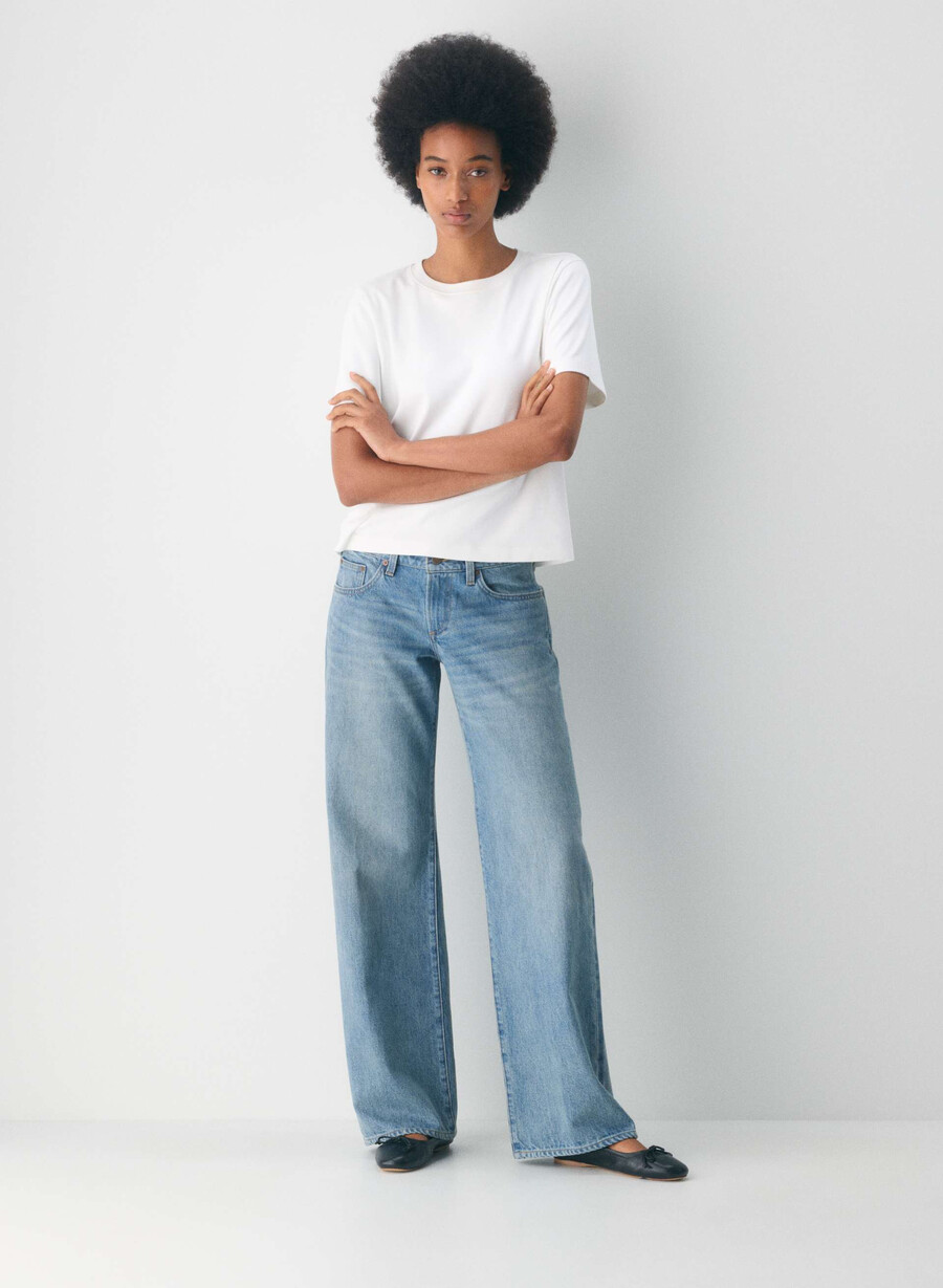 denim forum i jeans baggy super a vita bassa degli anni 90 bleu bellini please