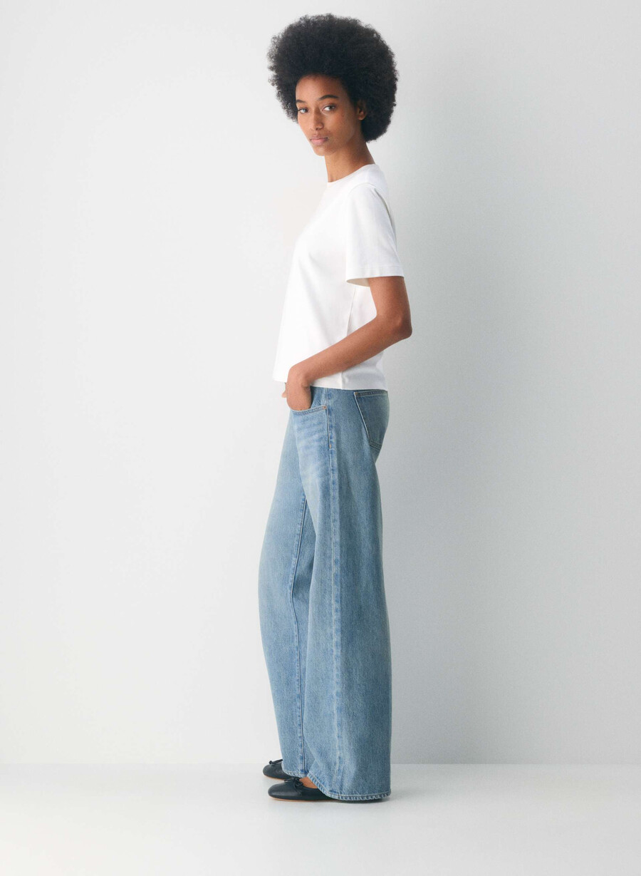 denim forum i jeans baggy super a vita bassa degli anni 90 bleu bellini please