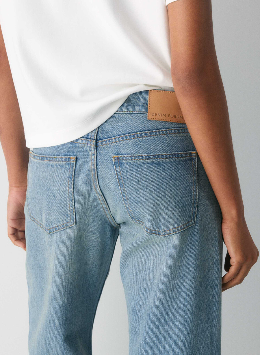 denim forum i jeans baggy super a vita bassa degli anni 90 bleu bellini please