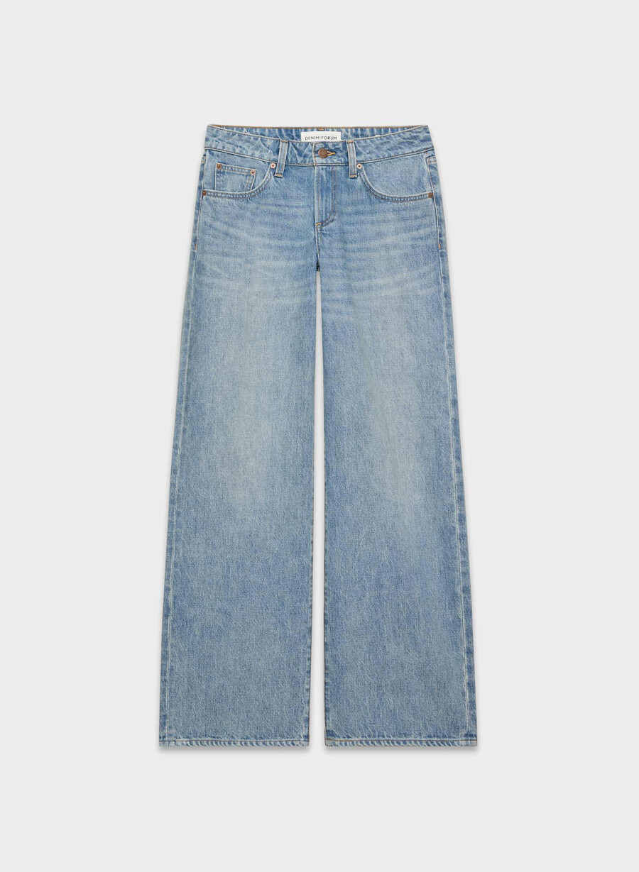 denim forum i jeans baggy super a vita bassa degli anni 90 bleu bellini please