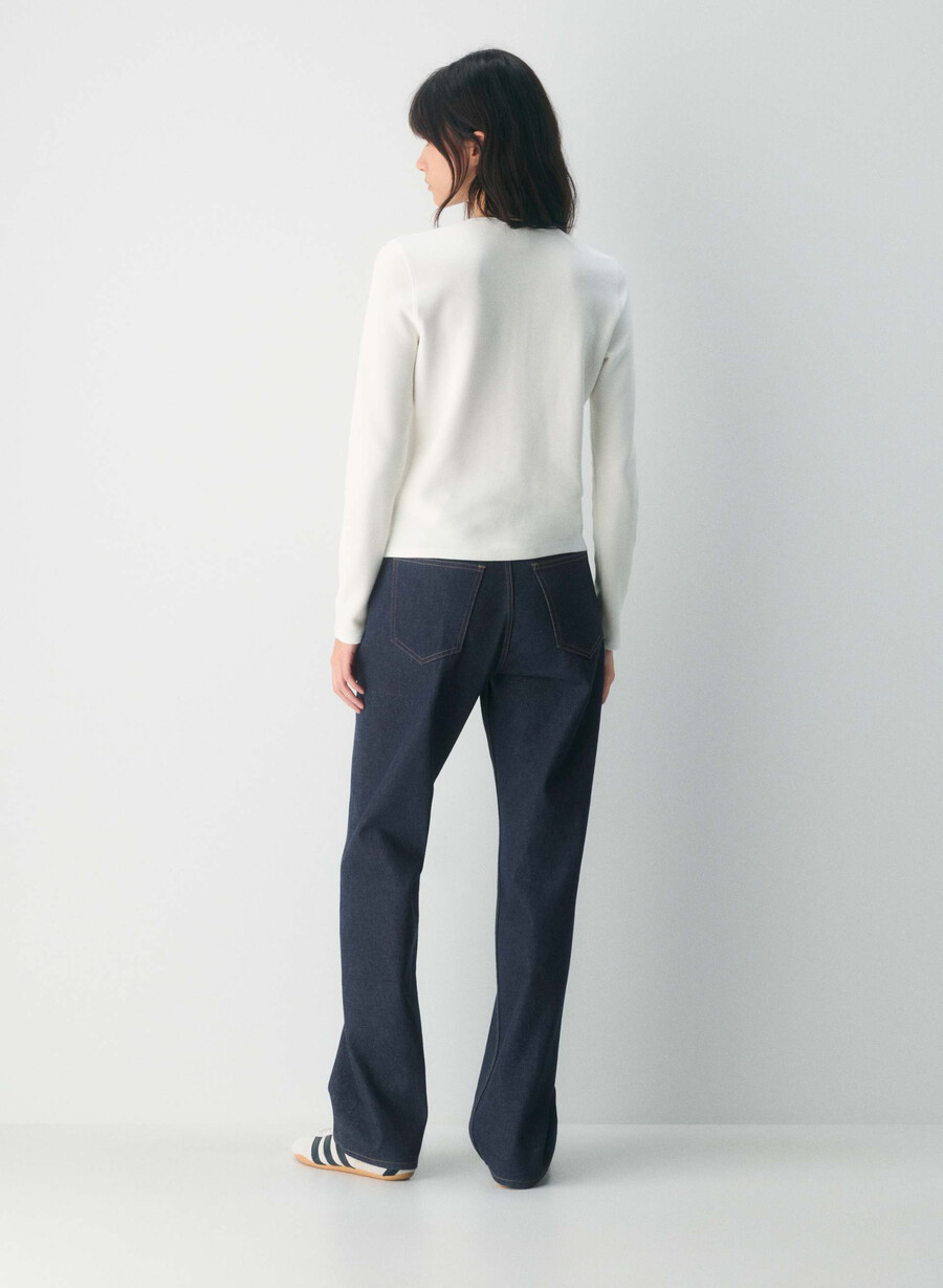 nuova maglia a maniche lunghe waffelx blur oak