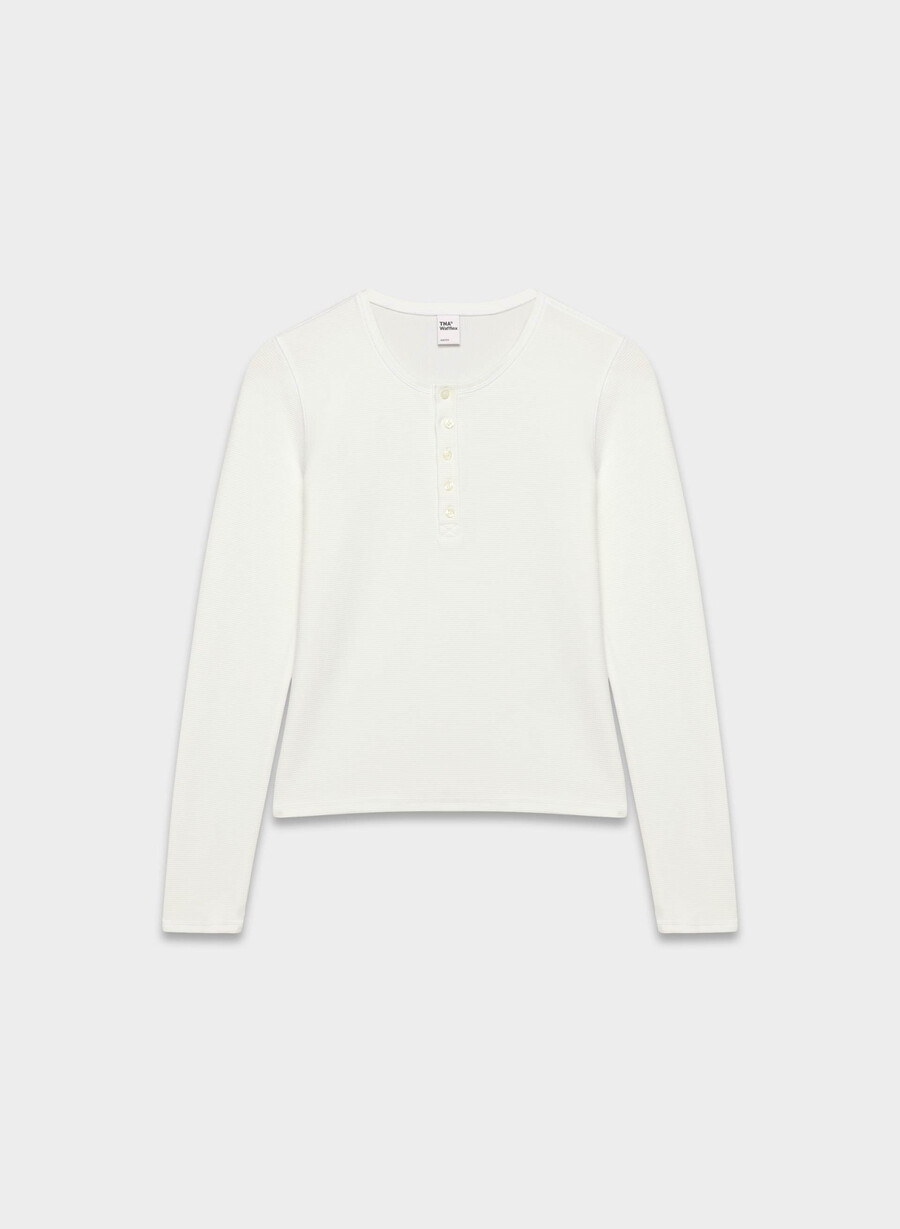 nuova maglia a maniche lunghe waffelx blur oak