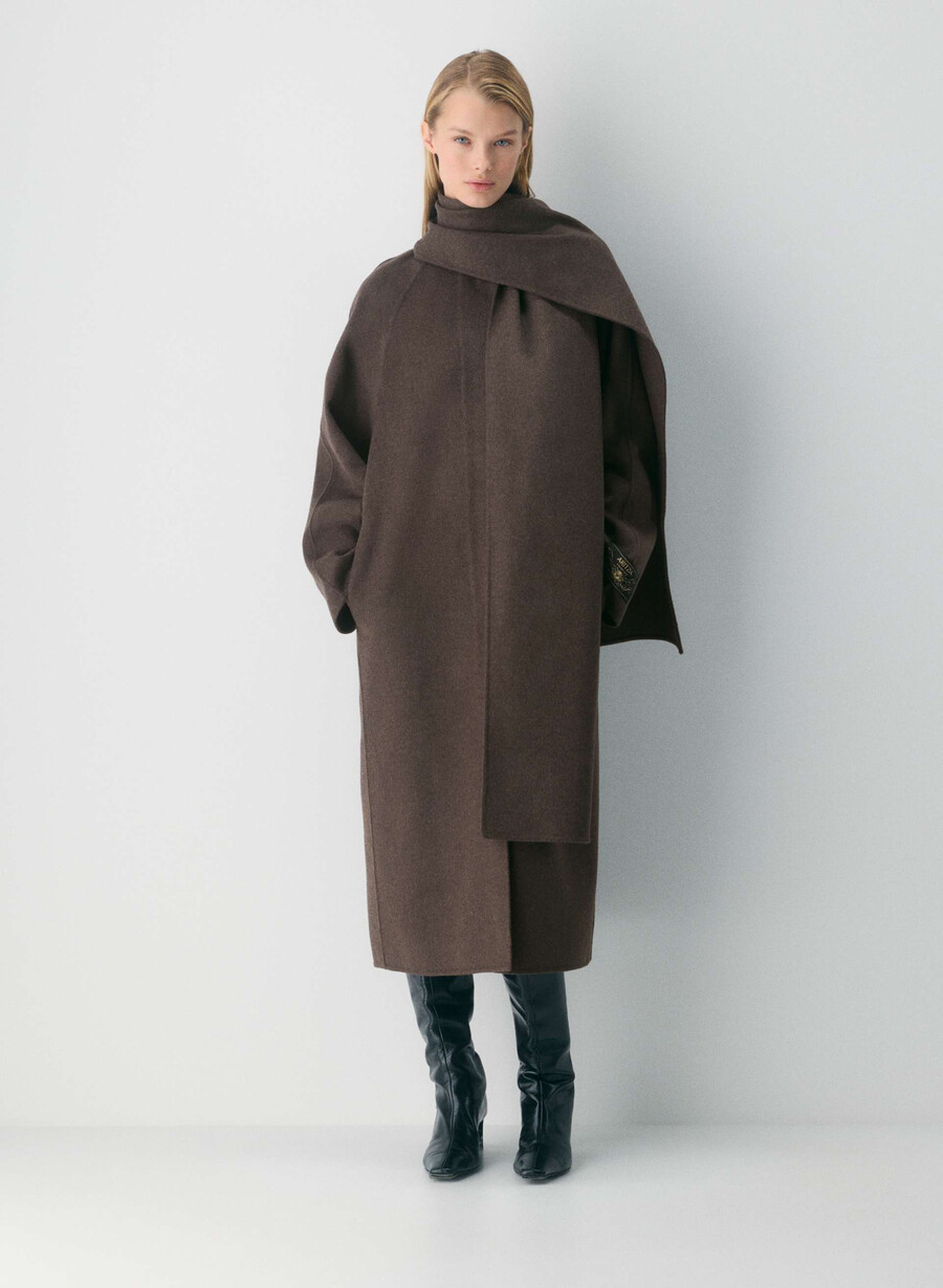 cappotto double-face the embrace - luxe rewool soot