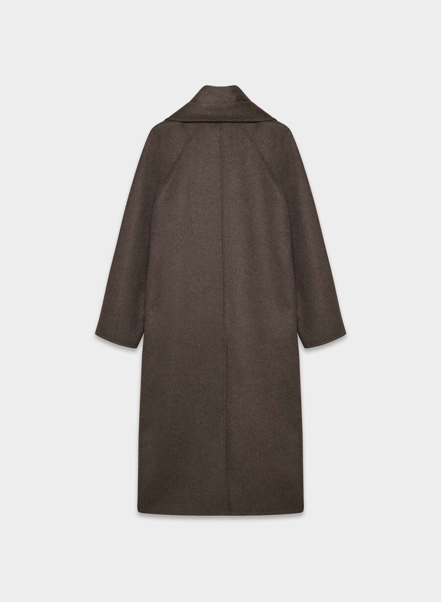 cappotto double-face the embrace - luxe rewool soot