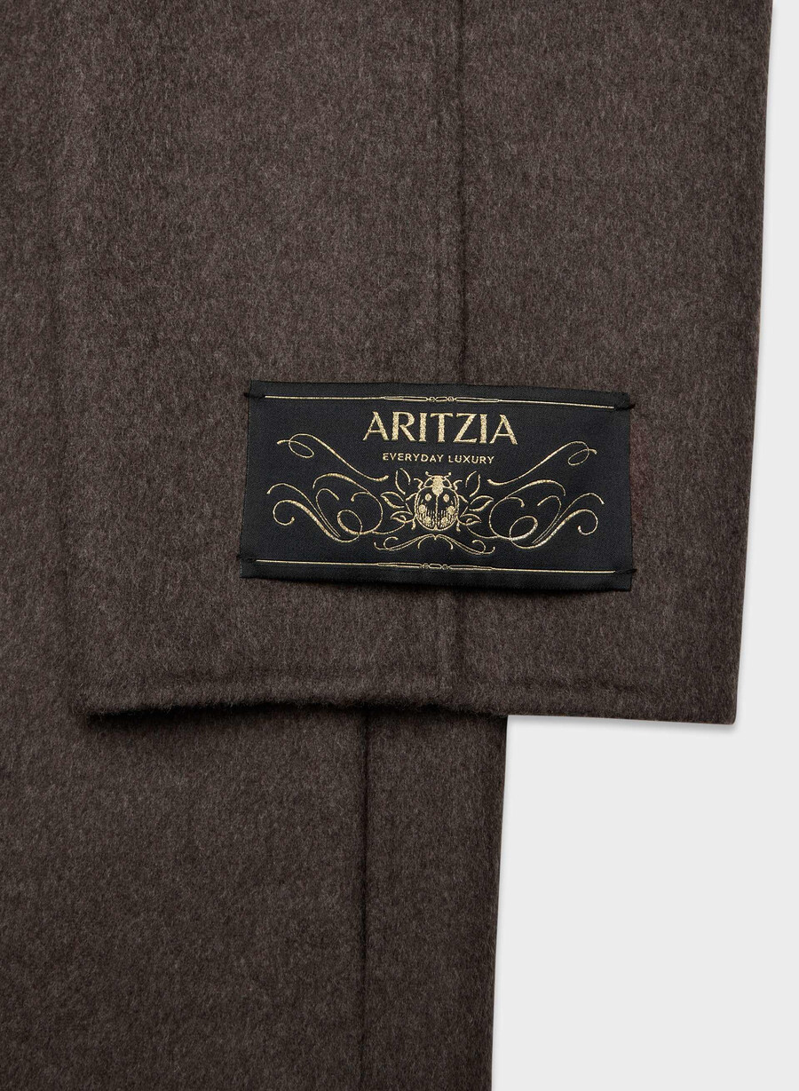 cappotto double-face the embrace - luxe rewool soot